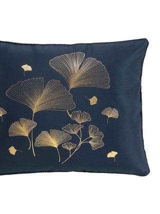 Douceur d'Intérieur - Coussin déco Bloomy noir