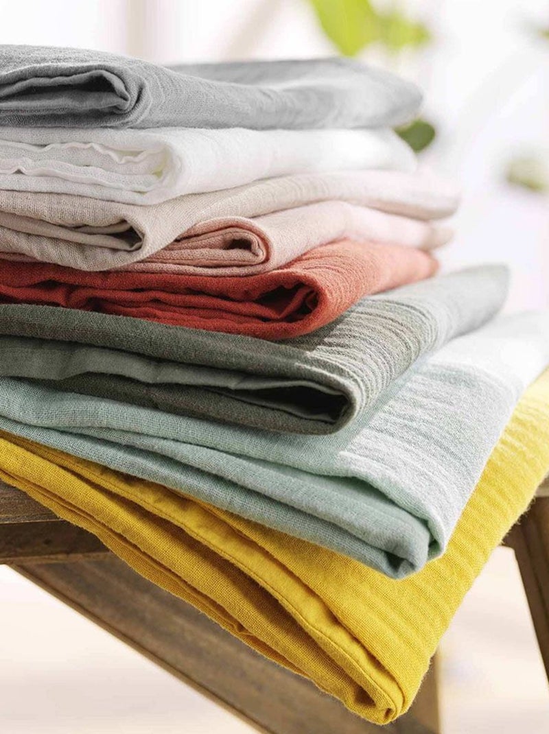 Douceur d'Intérieur - Housse de couette + 2 taies d'oreiller Angelia Beige sable - Kiabi