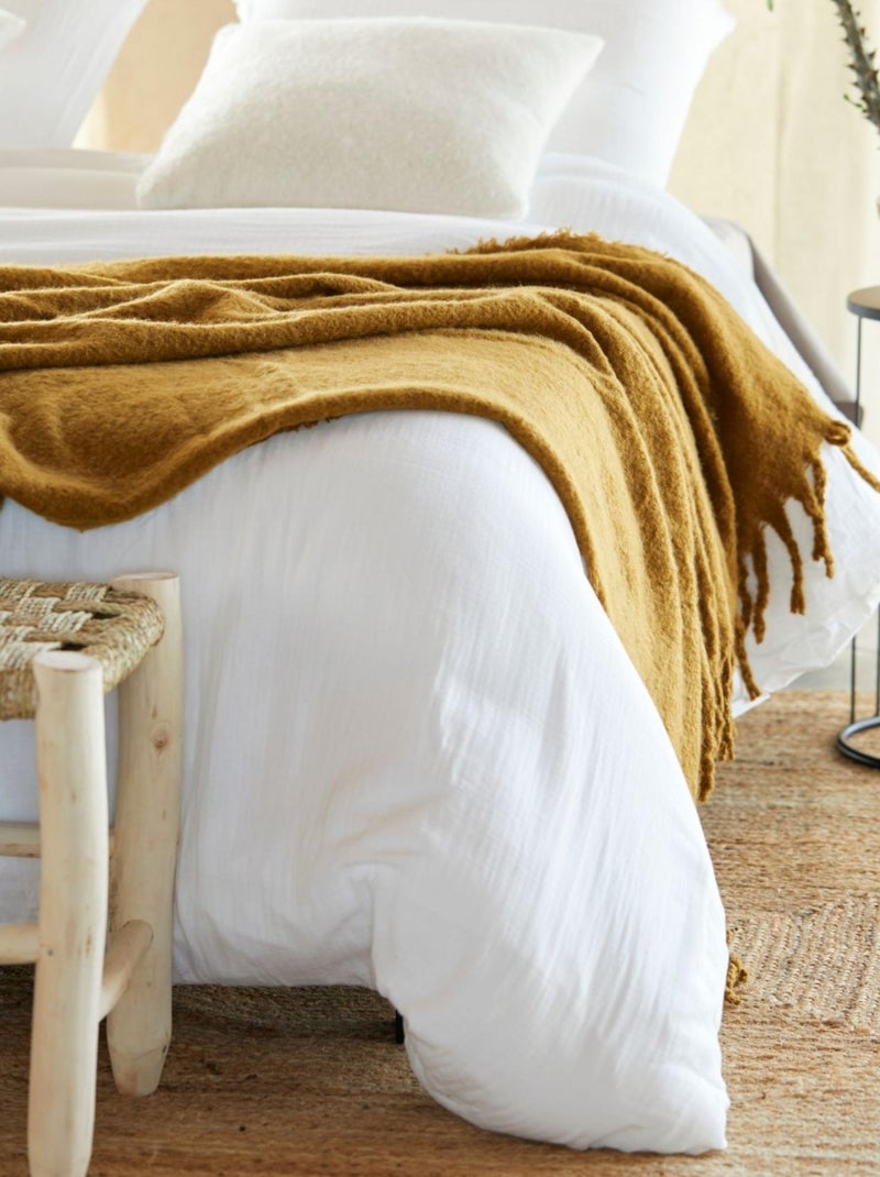 Douceur d'Intérieur - Housse de couette + 2 taies d'oreiller Angelia Blanc - Kiabi