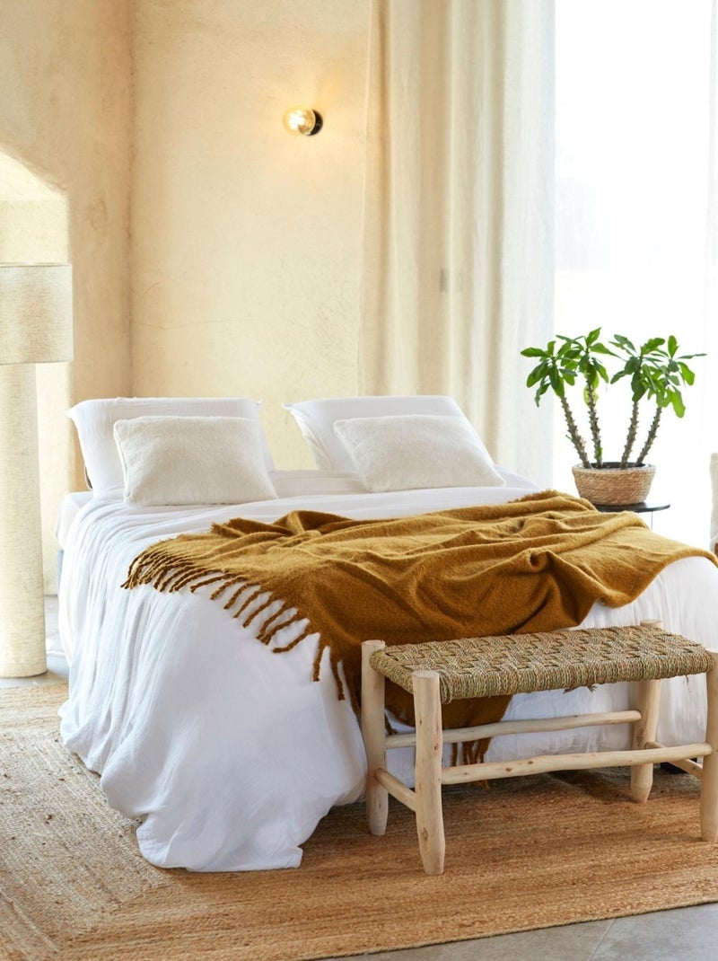 Douceur d'Intérieur - Housse de couette + 2 taies d'oreiller Angelia Blanc - Kiabi