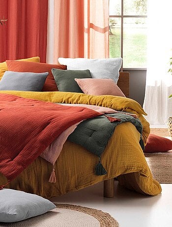 Parure de lit en gaze de coton