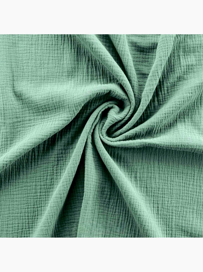 Douceur d'Intérieur - Housse de couette + 2 taies d'oreiller Angelia Vert Sauge - Kiabi