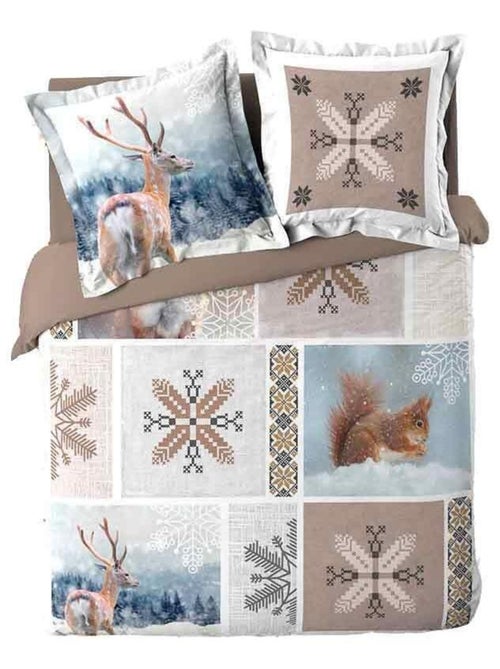 Douceur d'Intérieur - Housse de couette + 2 taies d'oreiller Aspen - Kiabi