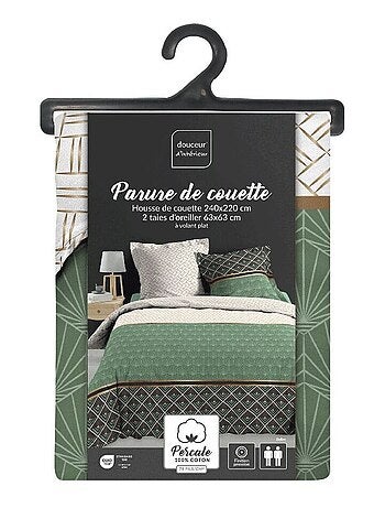 Douceur d'Intérieur - Housse de couette + 2 taies d'oreiller Belor