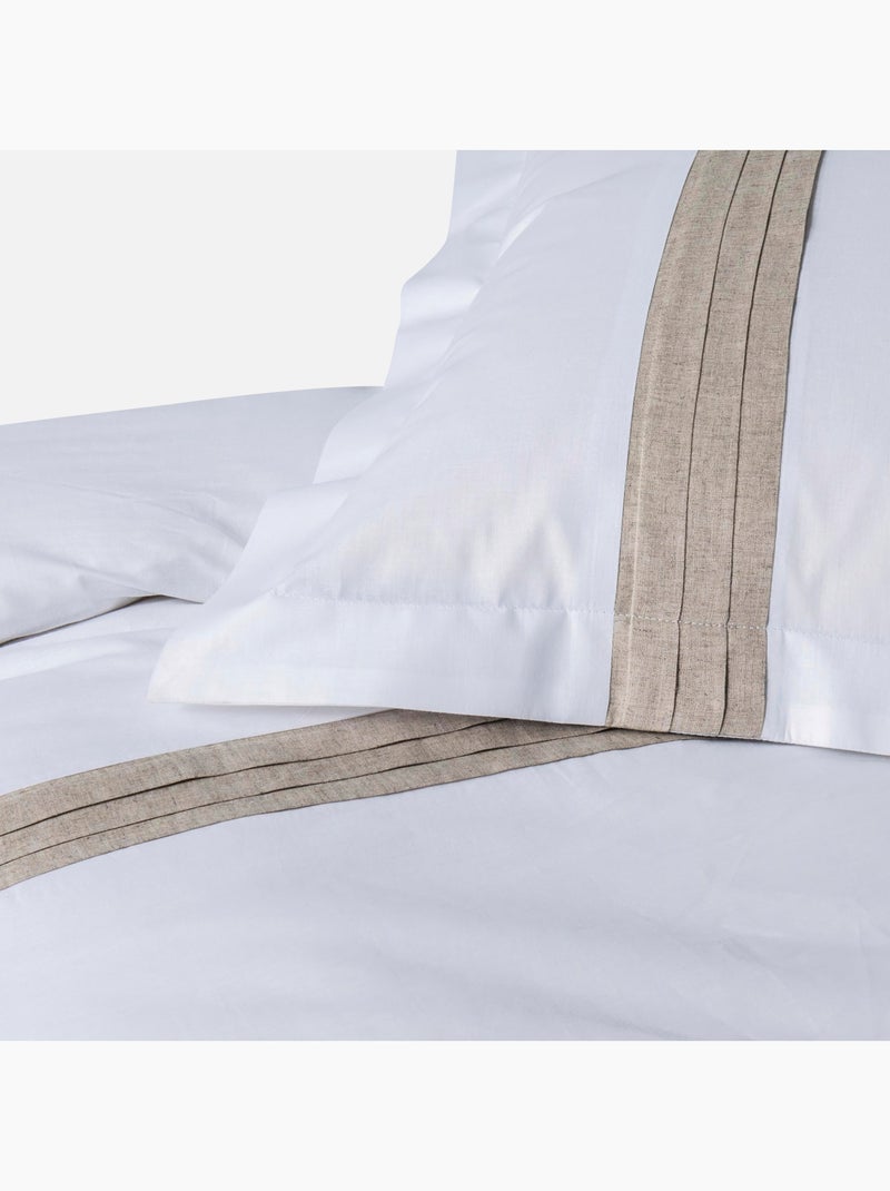 Douceur d'Intérieur - Housse de couette + 2 taies d'oreiller Laly Blanc - Kiabi