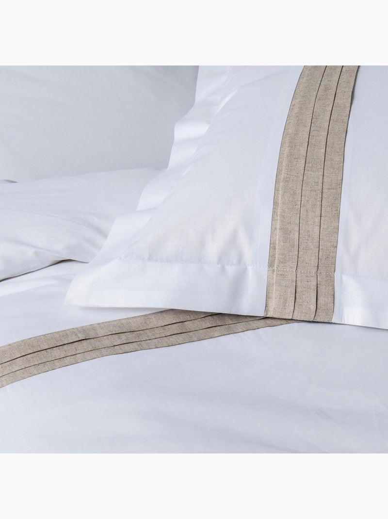 Douceur d'Intérieur - Housse de couette + 2 taies d'oreiller Laly Blanc - Kiabi
