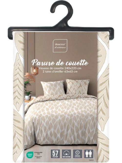 Douceur d'Intérieur - Housse de couette + 2 taies d'oreiller Mareva - Kiabi Douceur d'Intérieur - Housse de couette + 2 taies d'oreiller Mareva - Kiabi