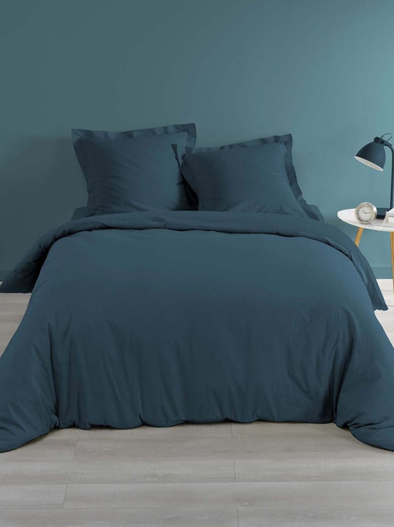 Douceur d'Intérieur - Housse de couette Percaline Bleu - Kiabi