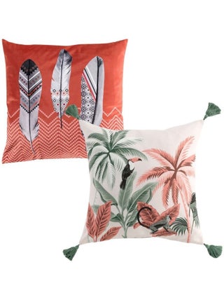 Douceur d'Intérieur - Lot de 2 coussins Amigos Indiany