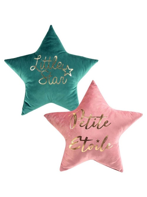 Douceur d'Intérieur - Lot de 2 coussins déco Edelstar étoile - Kiabi