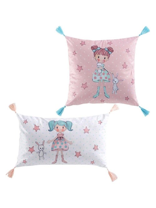 Douceur d'Intérieur - Lot de 2 coussins Zoé - Kiabi