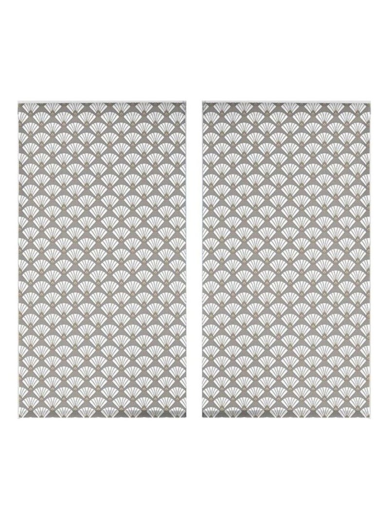 Douceur d'Intérieur - Lot de 2 stores Art Déco Chic - Gris - Kiabi - 27.22€