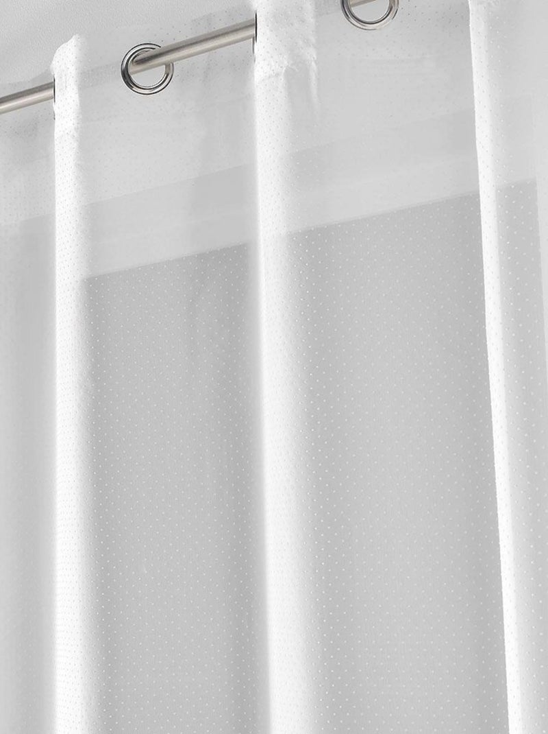 Douceur d'Intérieur - Lot de 2 voilages Perlina Blanc - Kiabi
