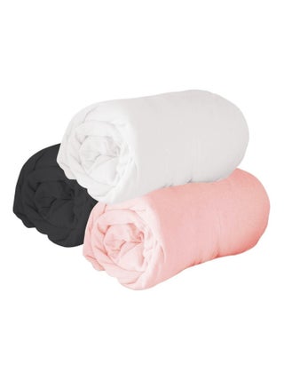 Douceur d'Intérieur - Lot de 3 draps housse Jersy