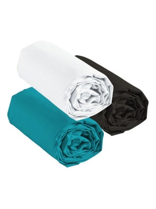 Douceur d'Intérieur - Lot de 3 draps housse Lina