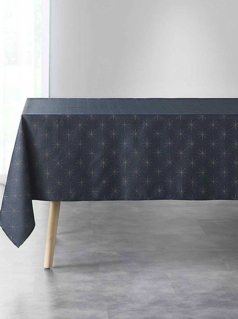 Douceur d'Intérieur - Nappe rectangulaire Etoiles Bleu marine - Kiabi