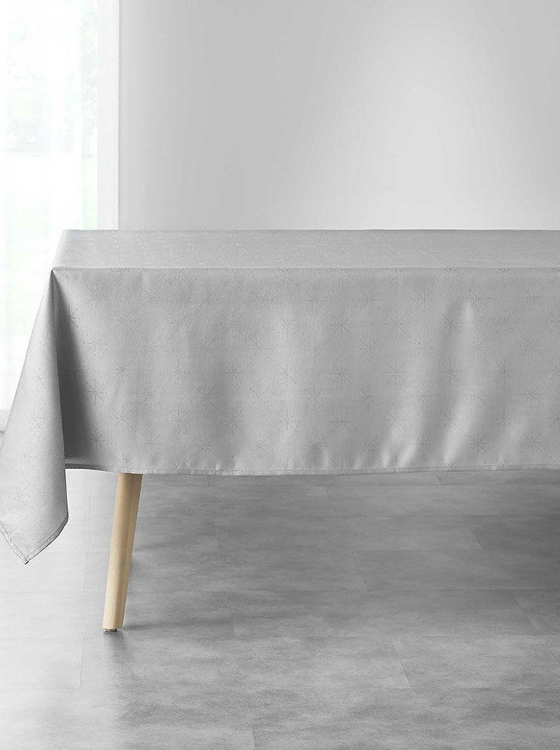Douceur d'Intérieur - Nappe rectangulaire Etoiles Gris - Kiabi