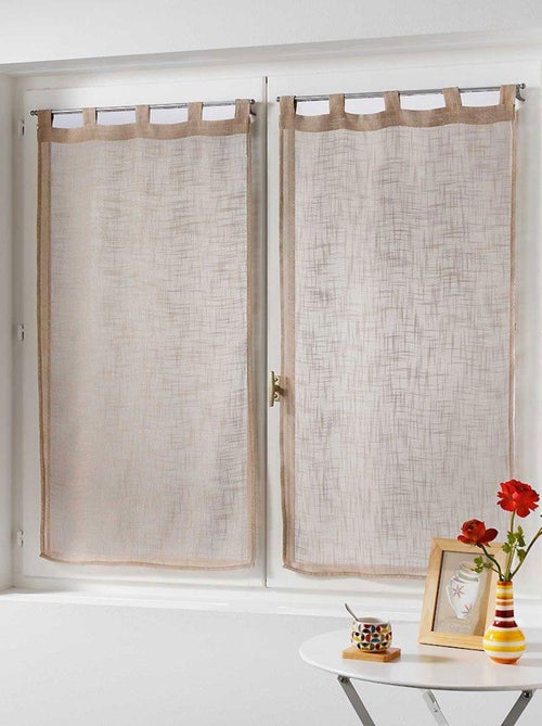 Douceur d'Intérieur - Paire Voilages 2 x Haltona - Kiabi