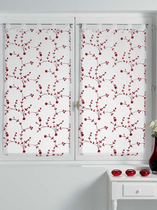 Douceur d'Intérieur - Paire Voilages 2 x Petite Fleur - Kiabi