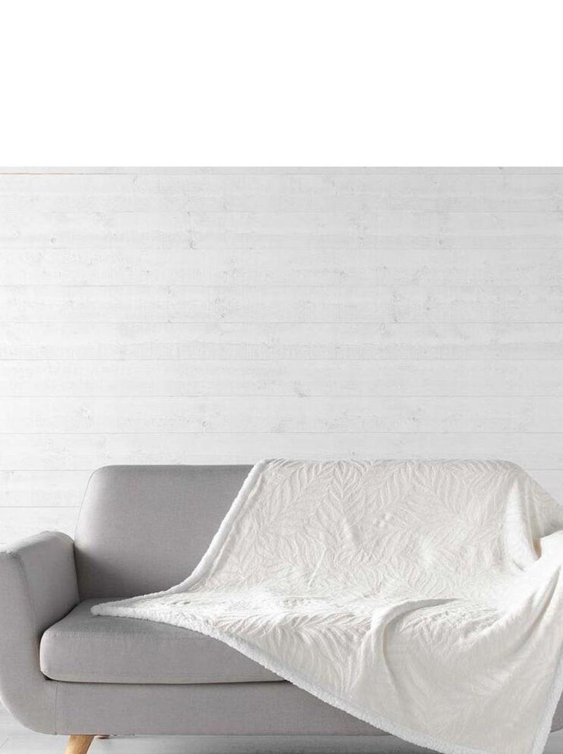 Douceur d'Intérieur - Plaid Allegra Beige clair - Kiabi