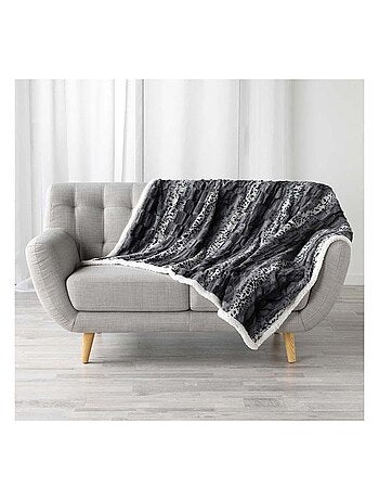 Douceur d'Intérieur - Plaid Grizzly - Gris