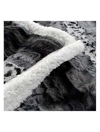 Douceur d'Intérieur - Plaid Grizzly - Gris