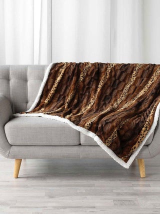Douceur d'Intérieur - Plaid Grizzly - Marron