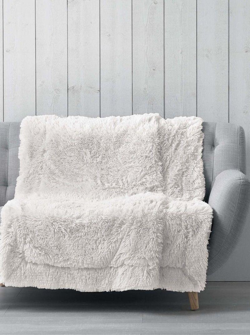 Douceur d'Intérieur - Plaid Marilou Beige clair - Kiabi