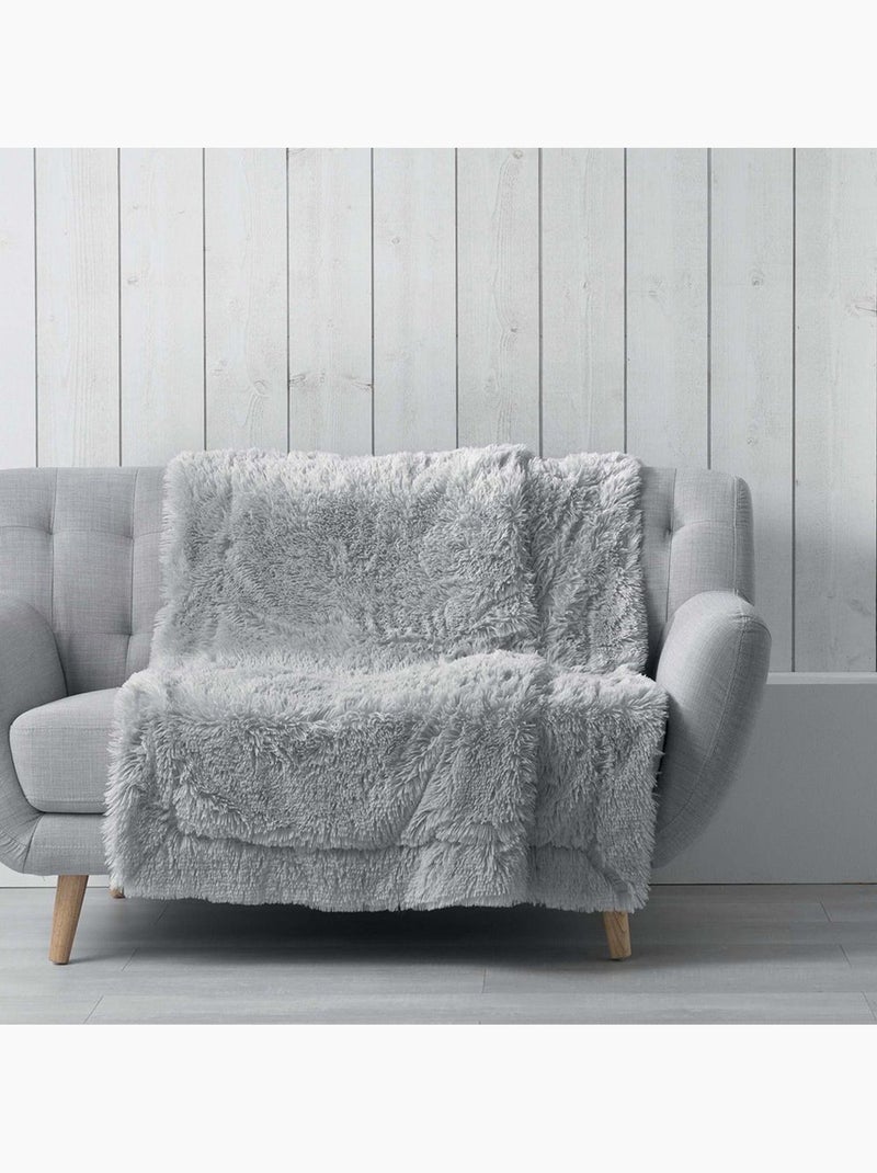 Douceur d'Intérieur - Plaid Marilou Gris - Kiabi