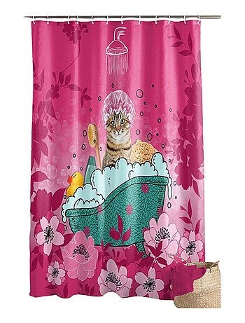 Douceur d'Intérieur - Rideau de douche Chatibulle