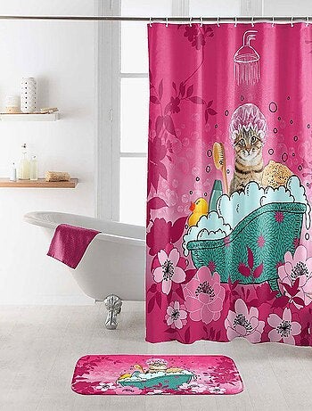 Douceur d'Intérieur - Rideau de douche Chatibulle