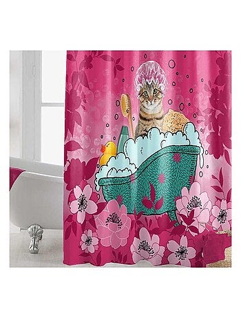 Douceur d'Intérieur - Rideau de douche Chatibulle