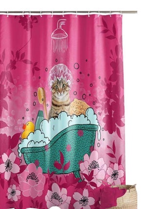 Douceur d'Intérieur - Rideau de douche Chatibulle