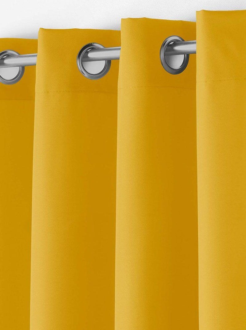 Douceur d'Intérieur - Rideau Essentiel Jaune paille - Kiabi