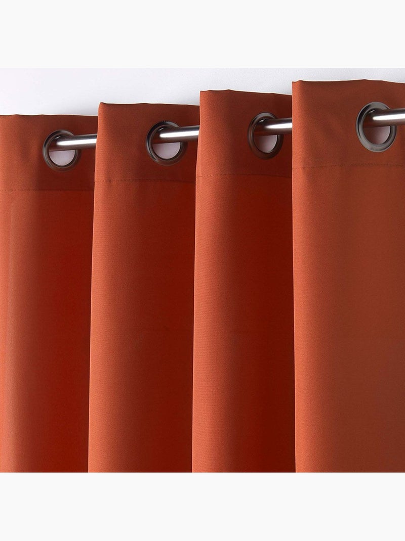 Douceur d'Intérieur - Rideau Essentiel Orange mandarine - Kiabi