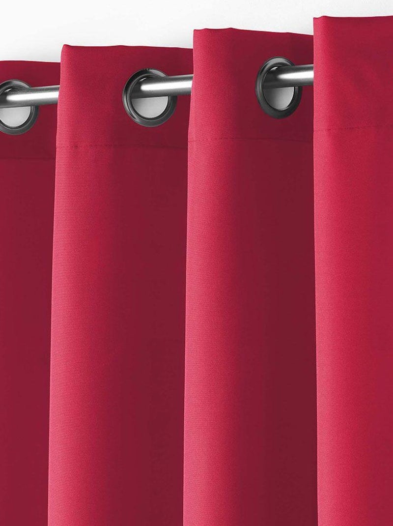 Douceur d'Intérieur - Rideau Essentiel Rouge - Kiabi