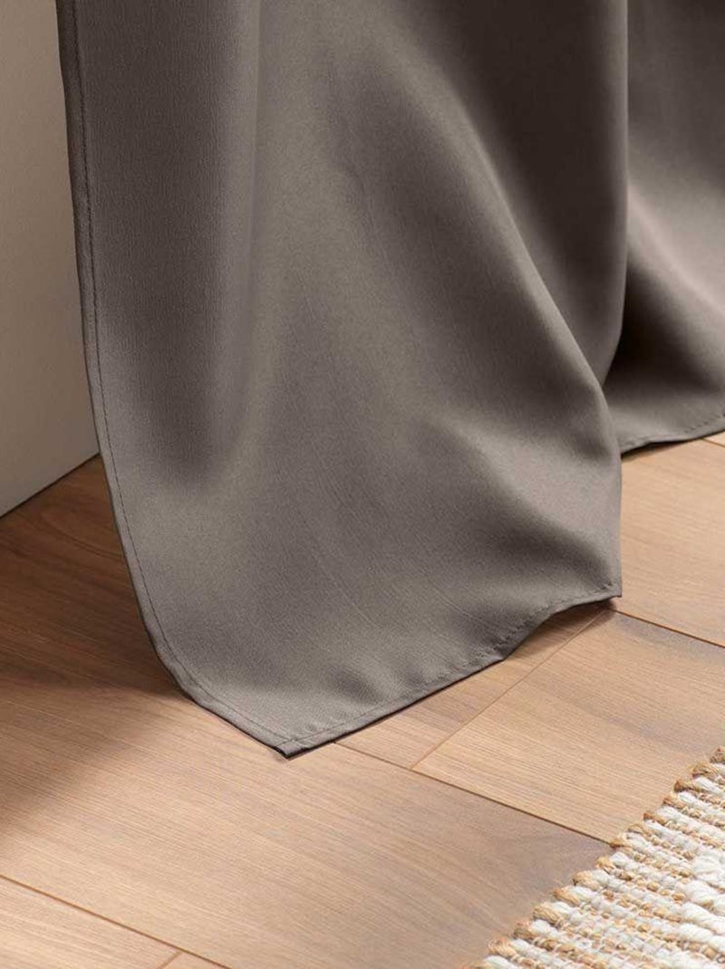Douceur d'Intérieur - Rideau Essentiel Taupe - Kiabi