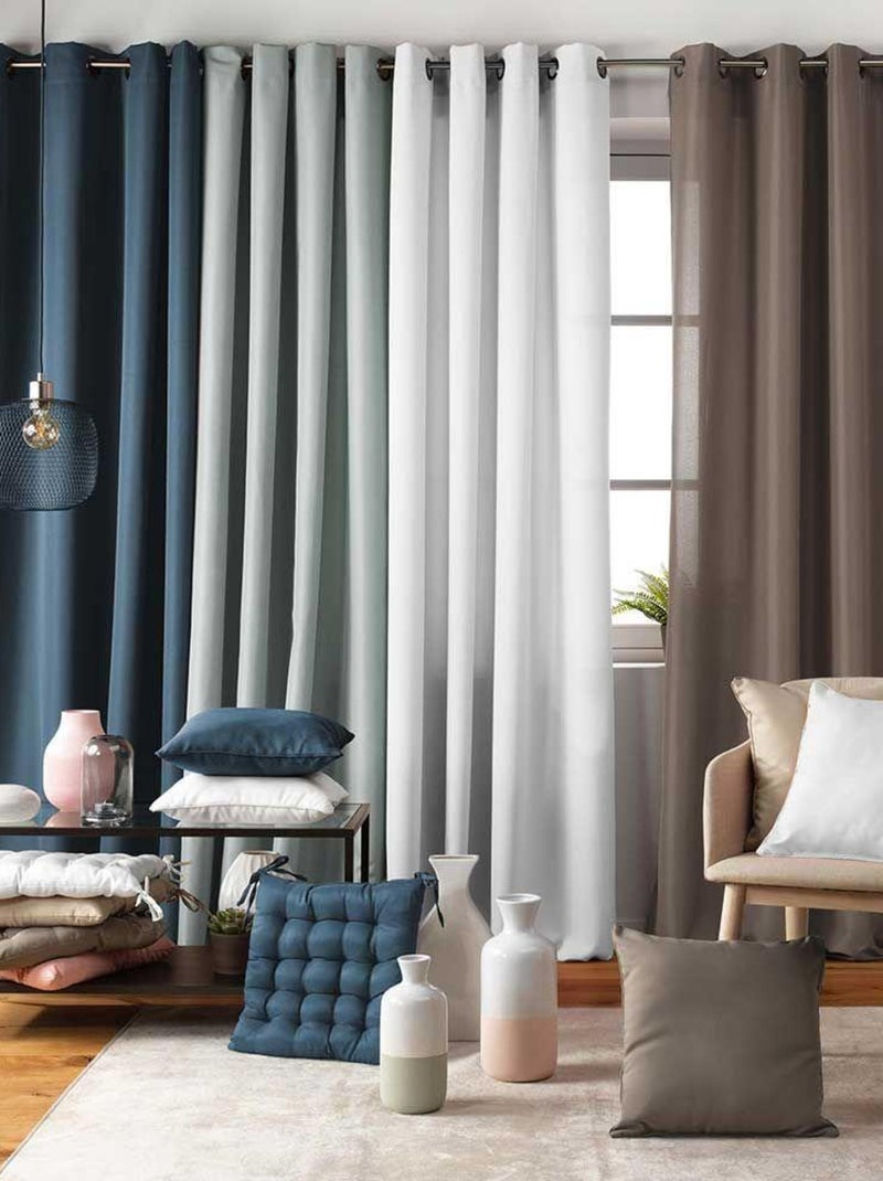 Douceur d'Intérieur - Rideau Essentiel Taupe - Kiabi