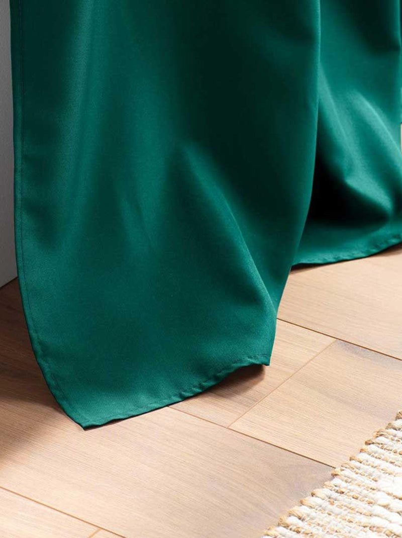 Douceur d'Intérieur - Rideau Essentiel Vert émeraude - Kiabi