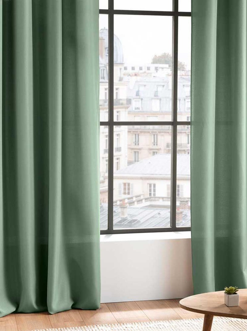 Douceur d'Intérieur - Rideau Essentiel Vert kaki clair - Kiabi