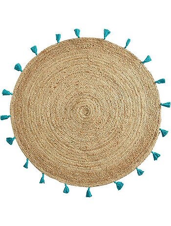 Douceur d'Intérieur - Tapis Shira - tapis rond à pompons