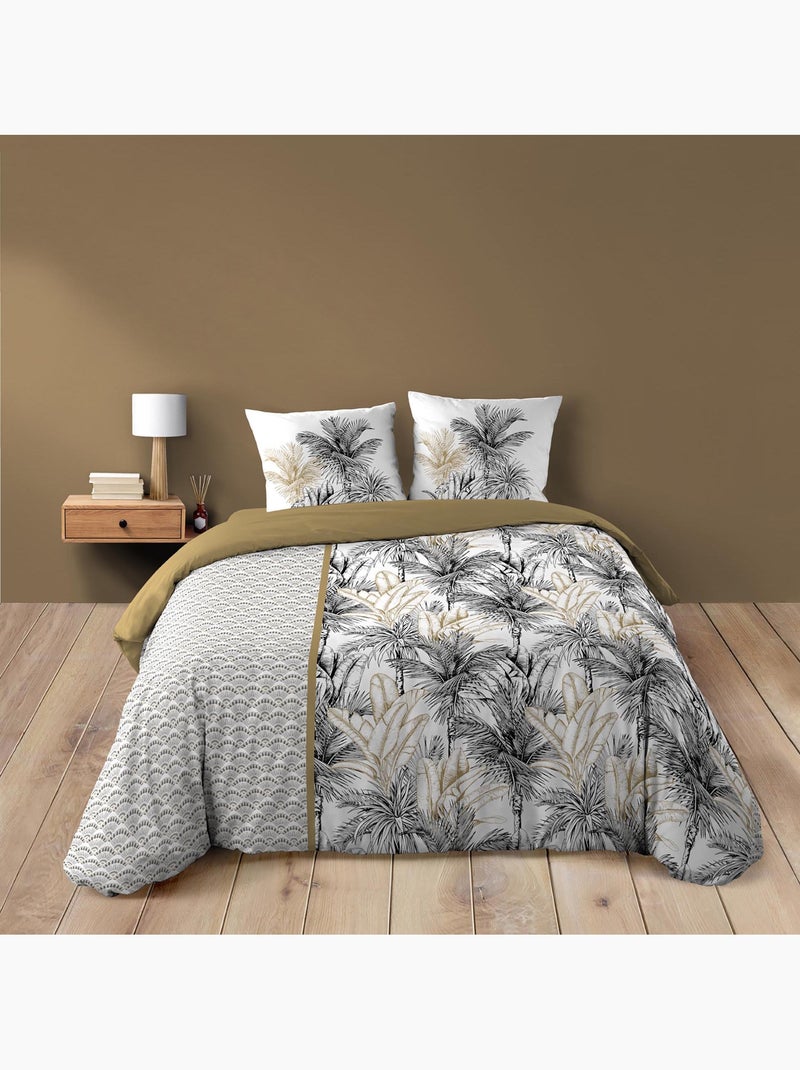 Douceur d'intérieur, Housse de couette 3 Pièces Dakar, 100% Coton Jaune - Kiabi