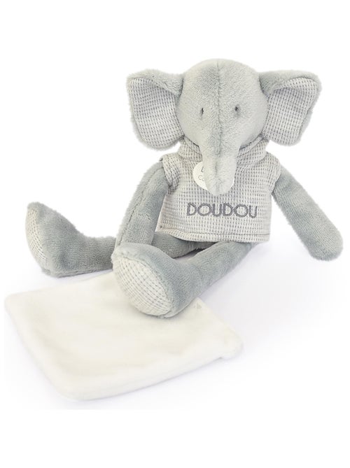 Doudou 25 cm polyester collection SWEETY DOUDOU Eléphant - Kiabi