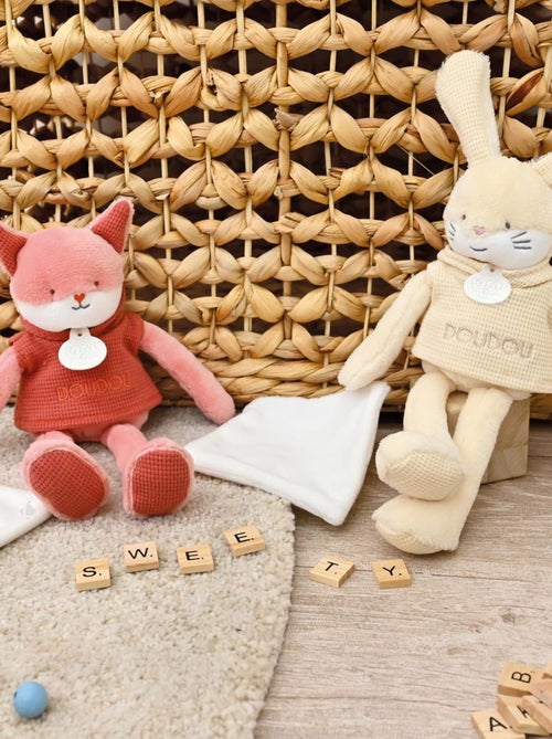 Doudou 25 cm polyester collection SWEETY DOUDOU Lapin - Kiabi