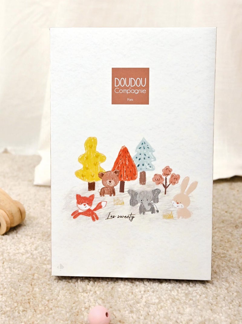 Doudou 25 cm polyester collection SWEETY DOUDOU Lapin Blanc - Kiabi