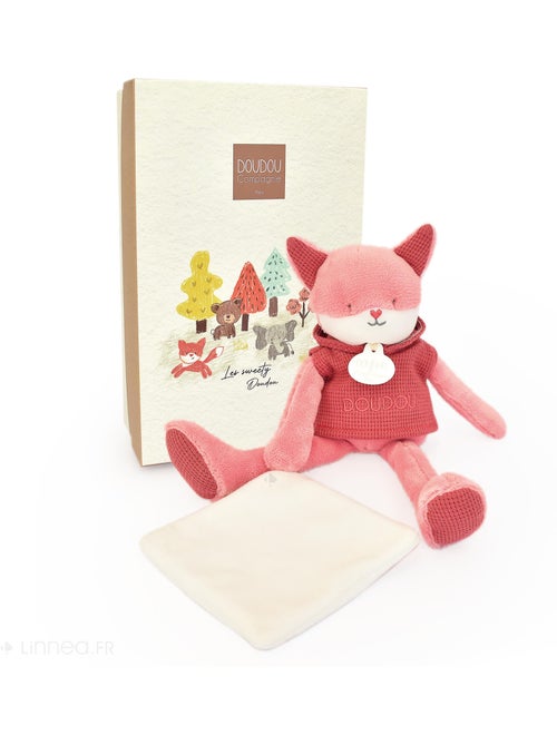 Doudou 25 cm polyester collection SWEETY DOUDOU Renard - Kiabi