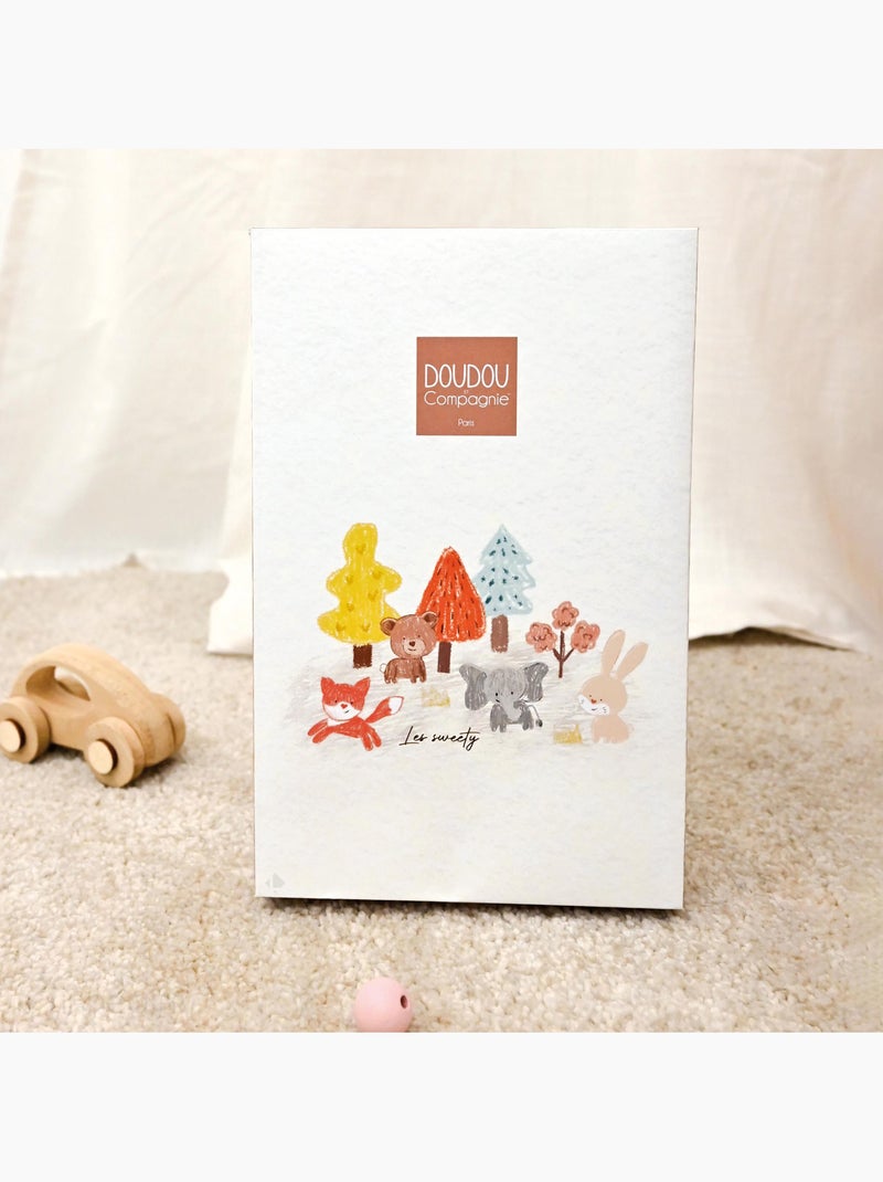 Doudou 25 cm polyester collection SWEETY DOUDOU Renard Blanc - Kiabi