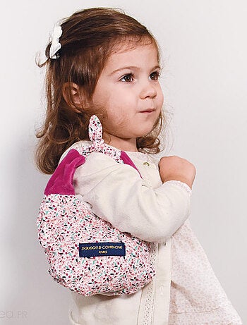Doudou amusette polyester collection LES PETITS FUTÉS Lapin