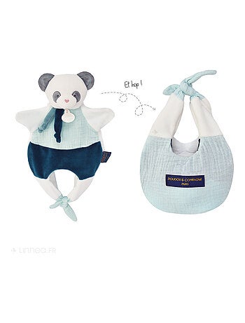 Doudou amusette polyester collection LES PETITS FUTÉS Panda