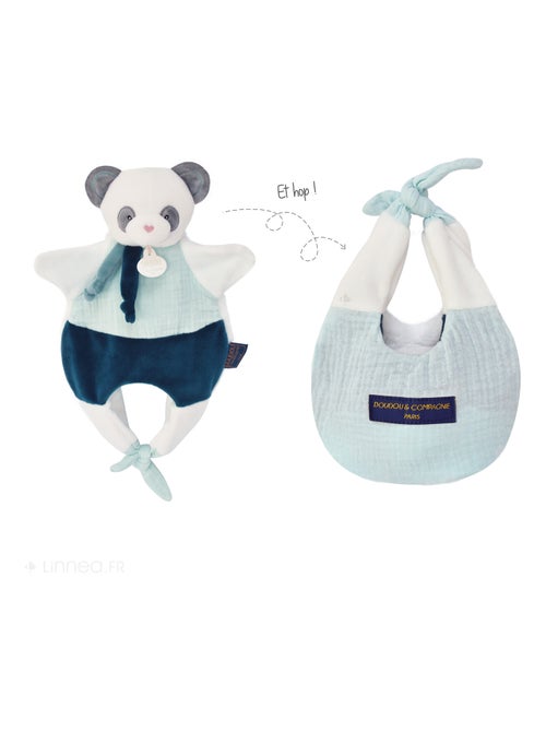 Doudou amusette polyester collection LES PETITS FUTÉS Panda - Kiabi